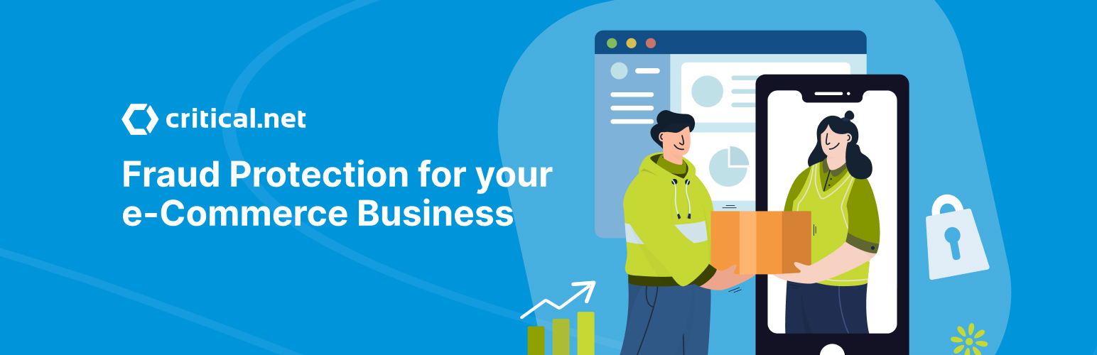 WordPress 外掛 Critical.net – Fraud Detector and Chargeback Prevention Solution 的封面圖片。