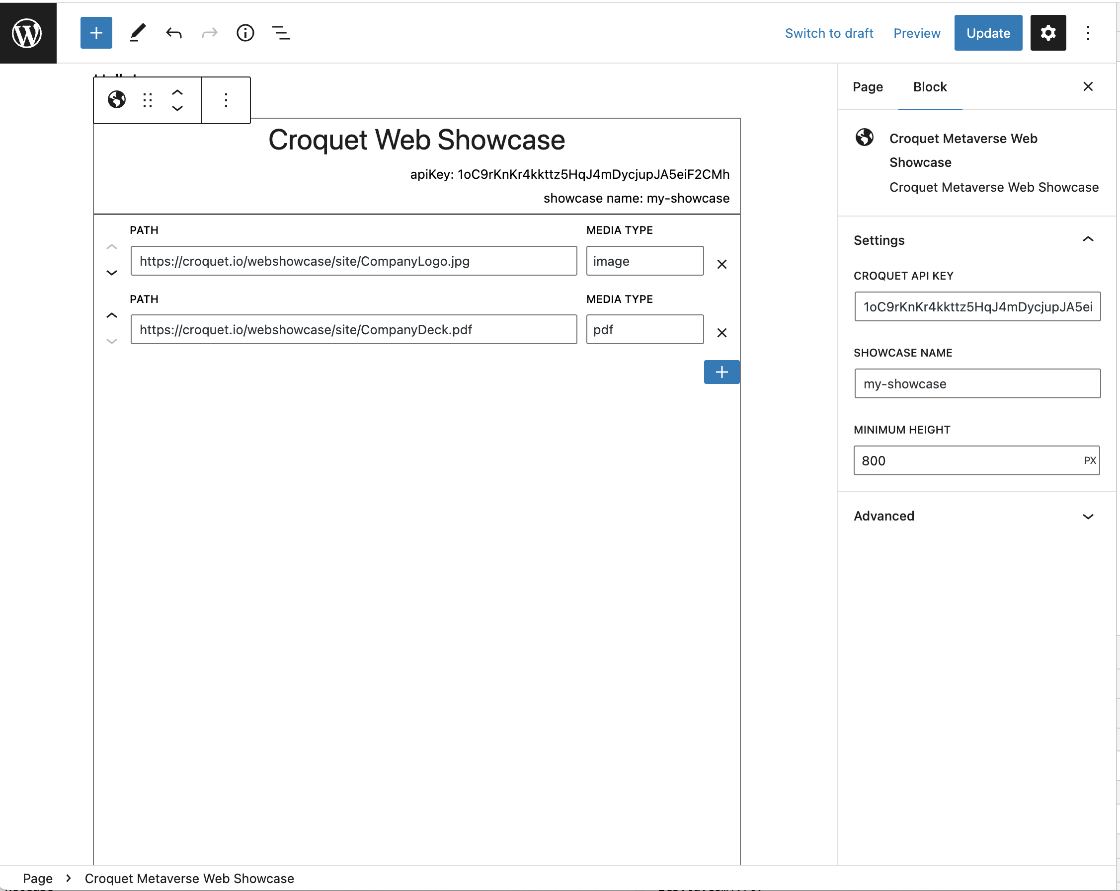<p>The Block Editor View.</p>