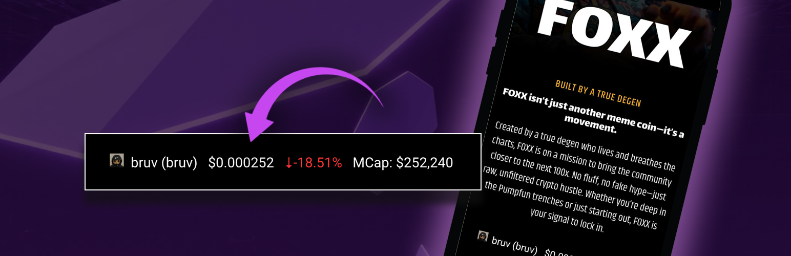 ChainKitWP Crypto Token Ticker