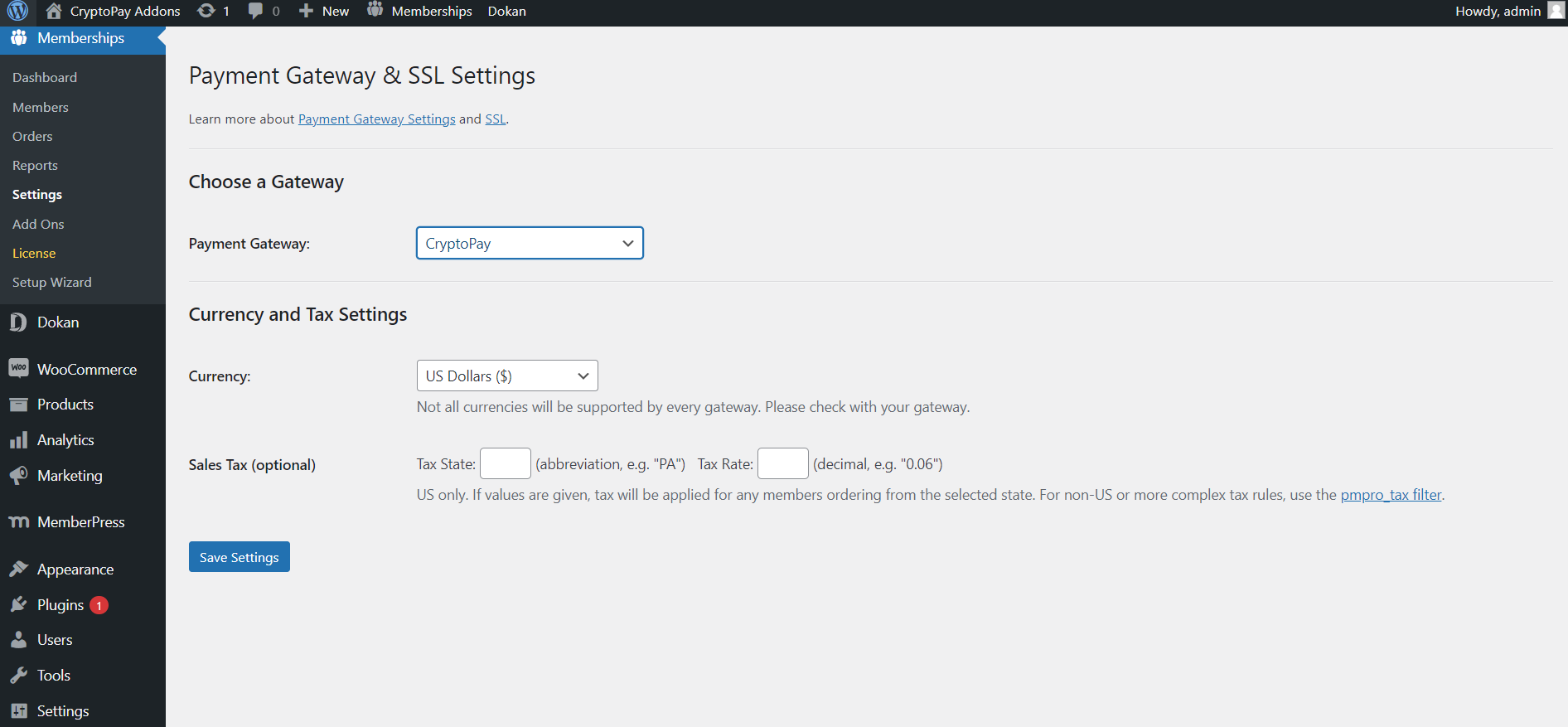 Screen shot 1