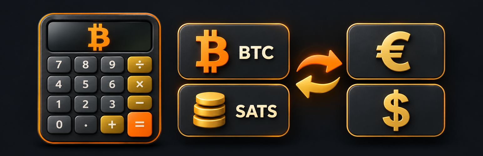 Cryptoria Bitcoin/Sats Converter