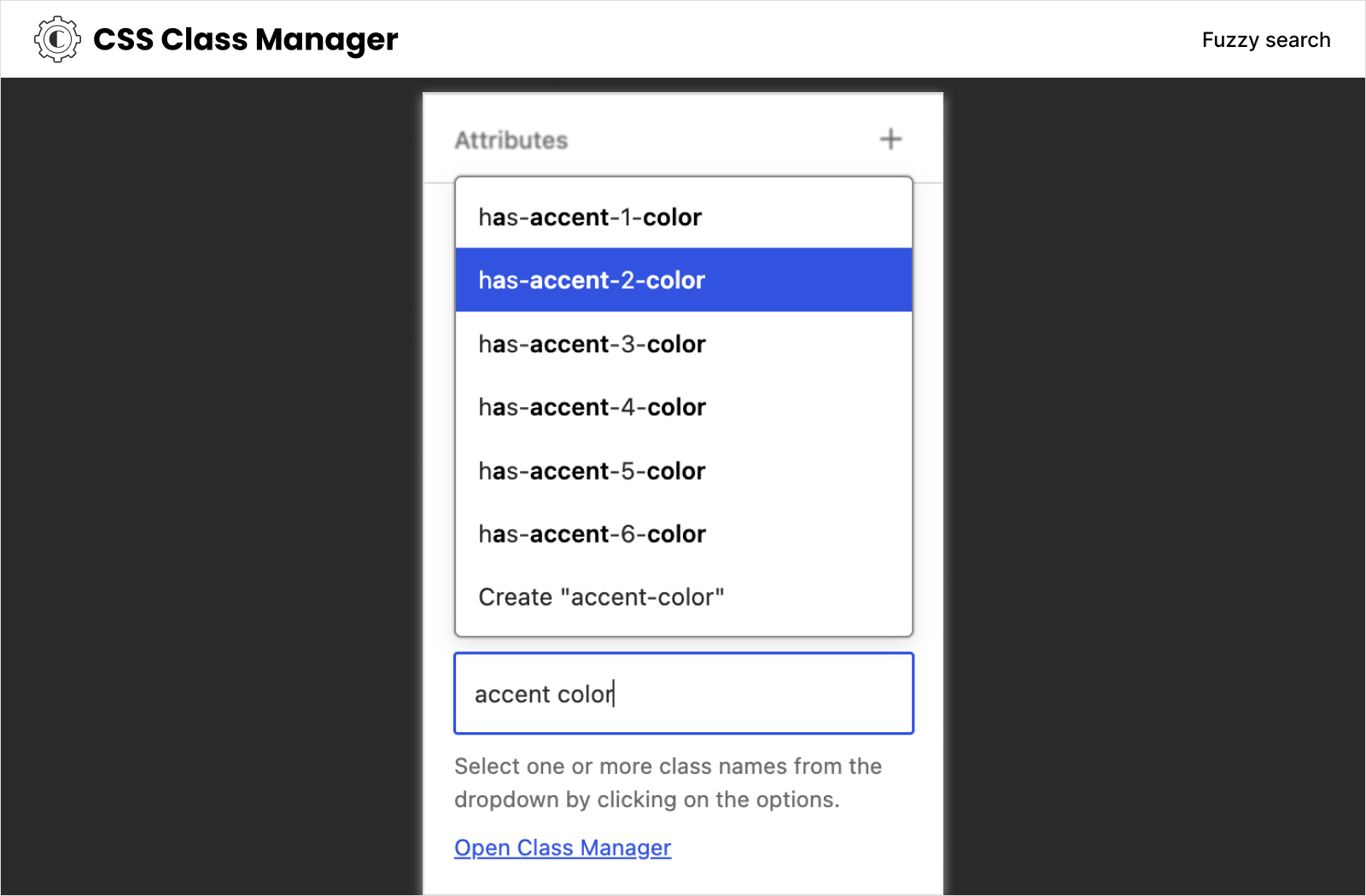 Fuzzy searching with fuse.js.