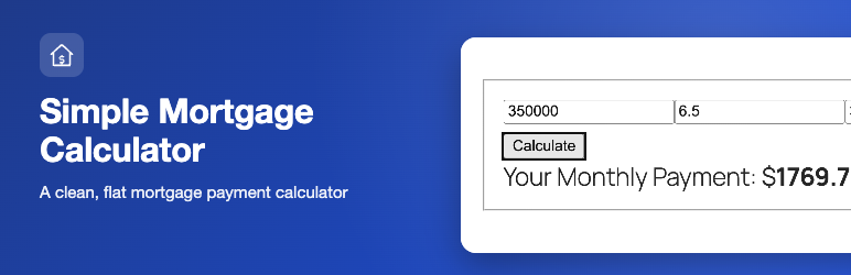 Simple Mortgage Calculator preview