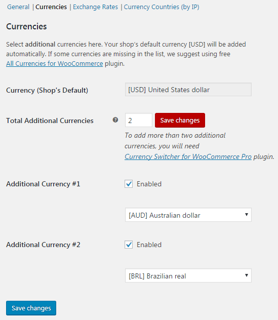 Currency Switcher for WooCommerce