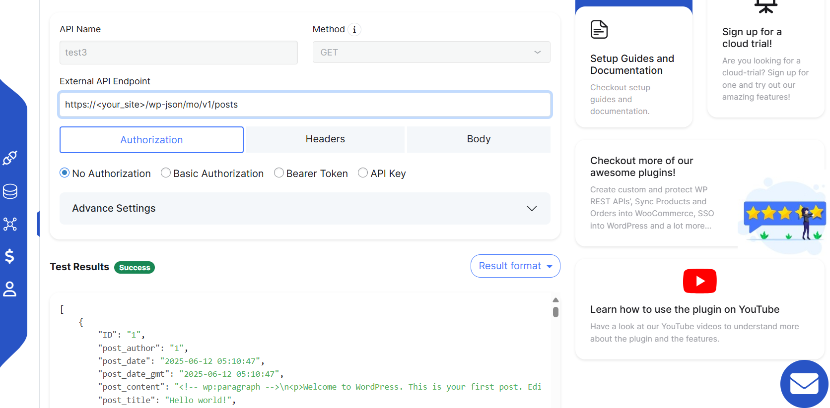 External API Integration