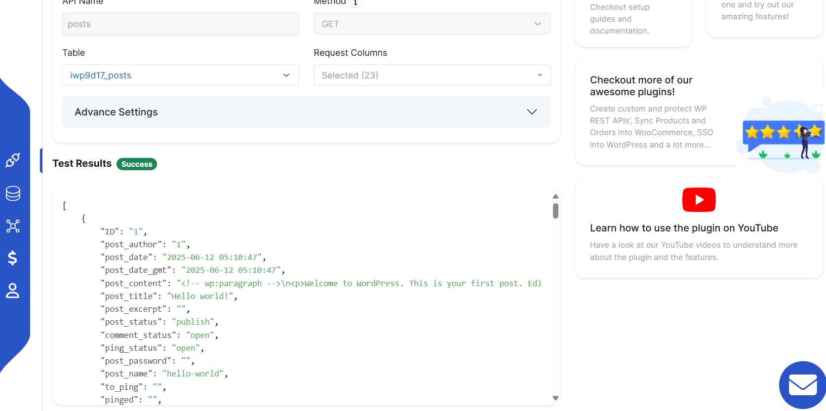 Create API UI