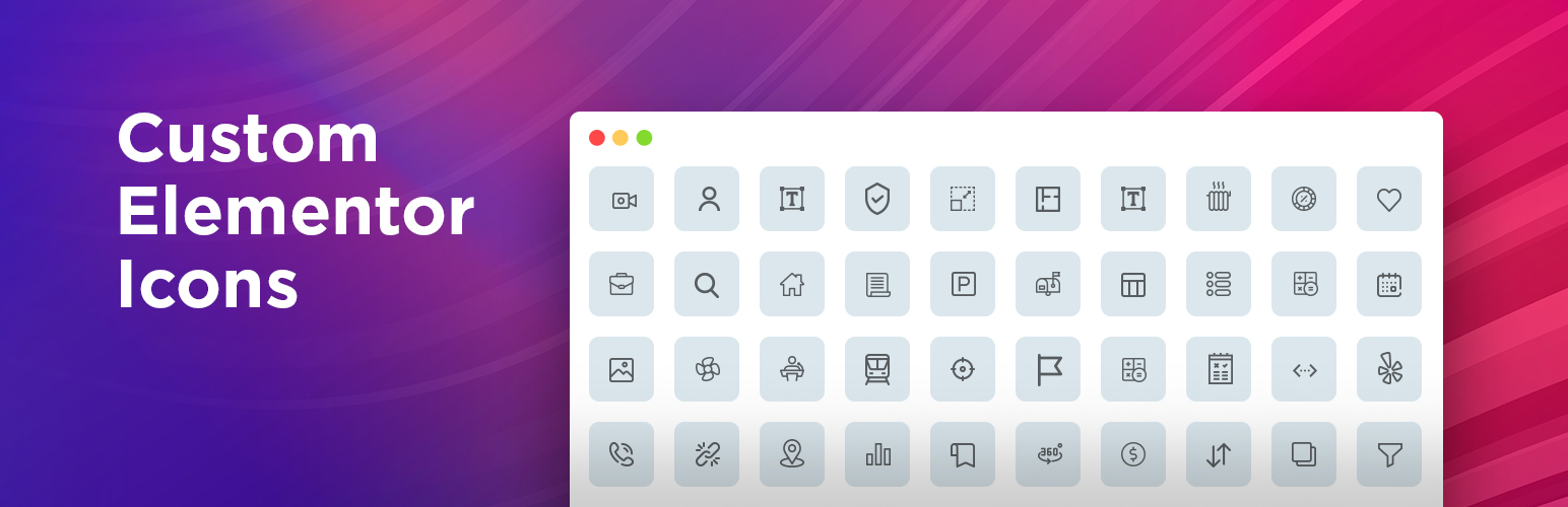 Custom Icons for Elementor and WPBakery