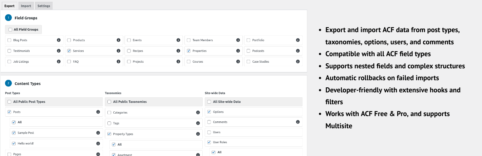 Custom Fields Snapshots