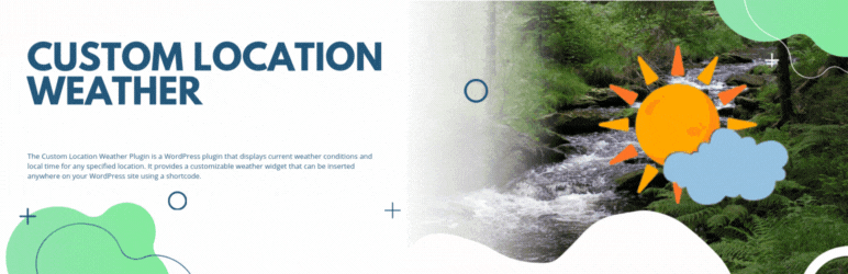 WordPress 外掛 Custom Location Weather 的封面圖片。