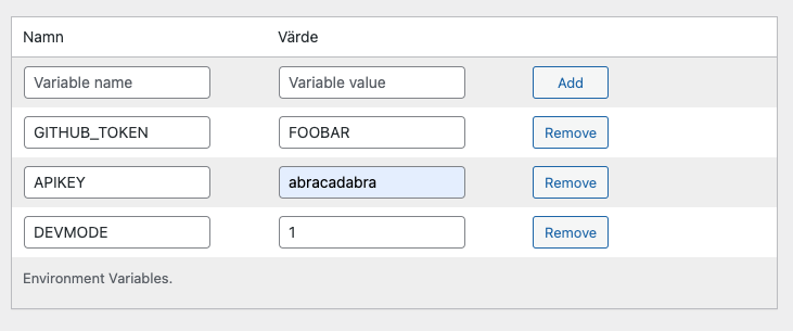 Custom PHP Settings