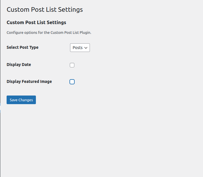 Custom Post List