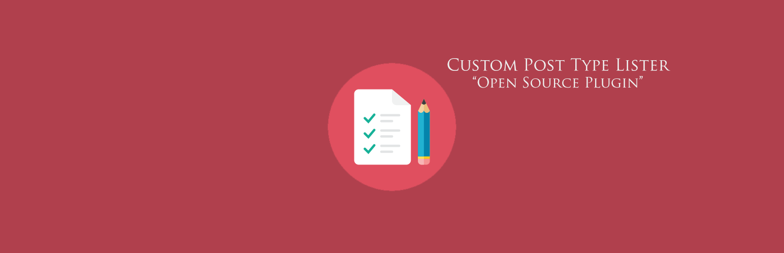 Custom Post Type Lister – CPT Lister