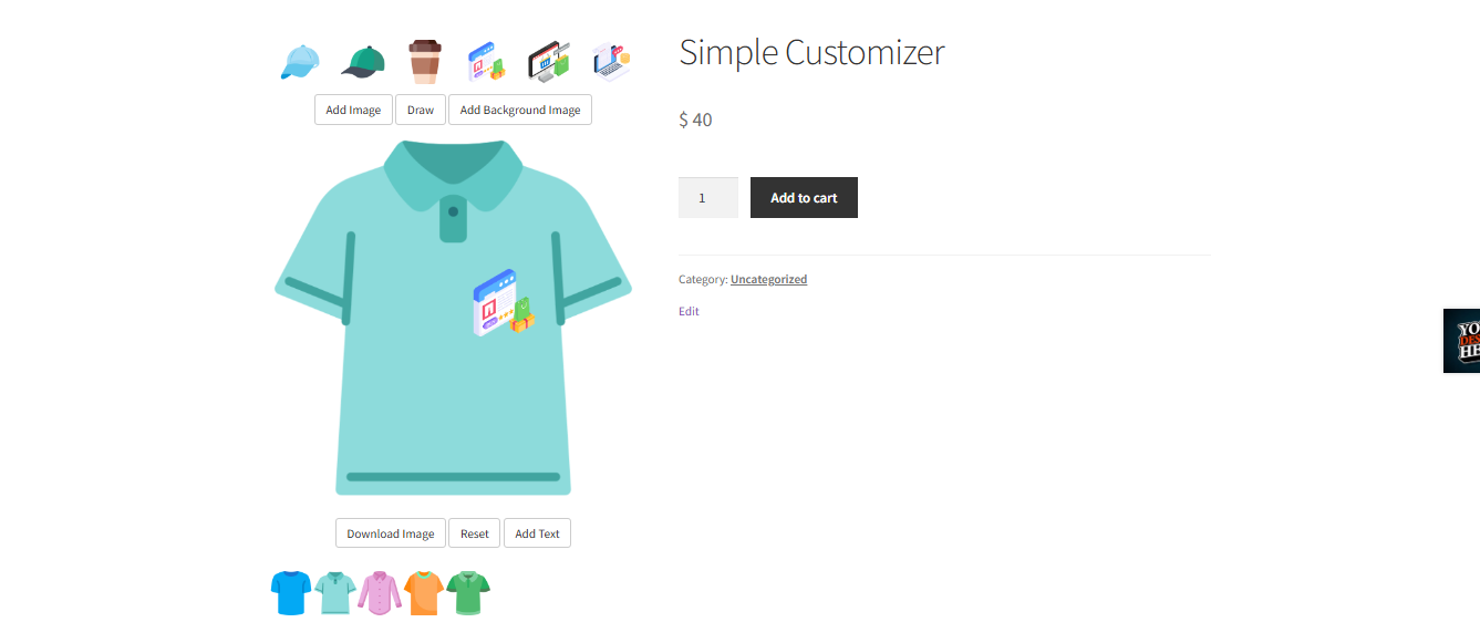 Custom Product Builder &#8211; Designer and Order Customized