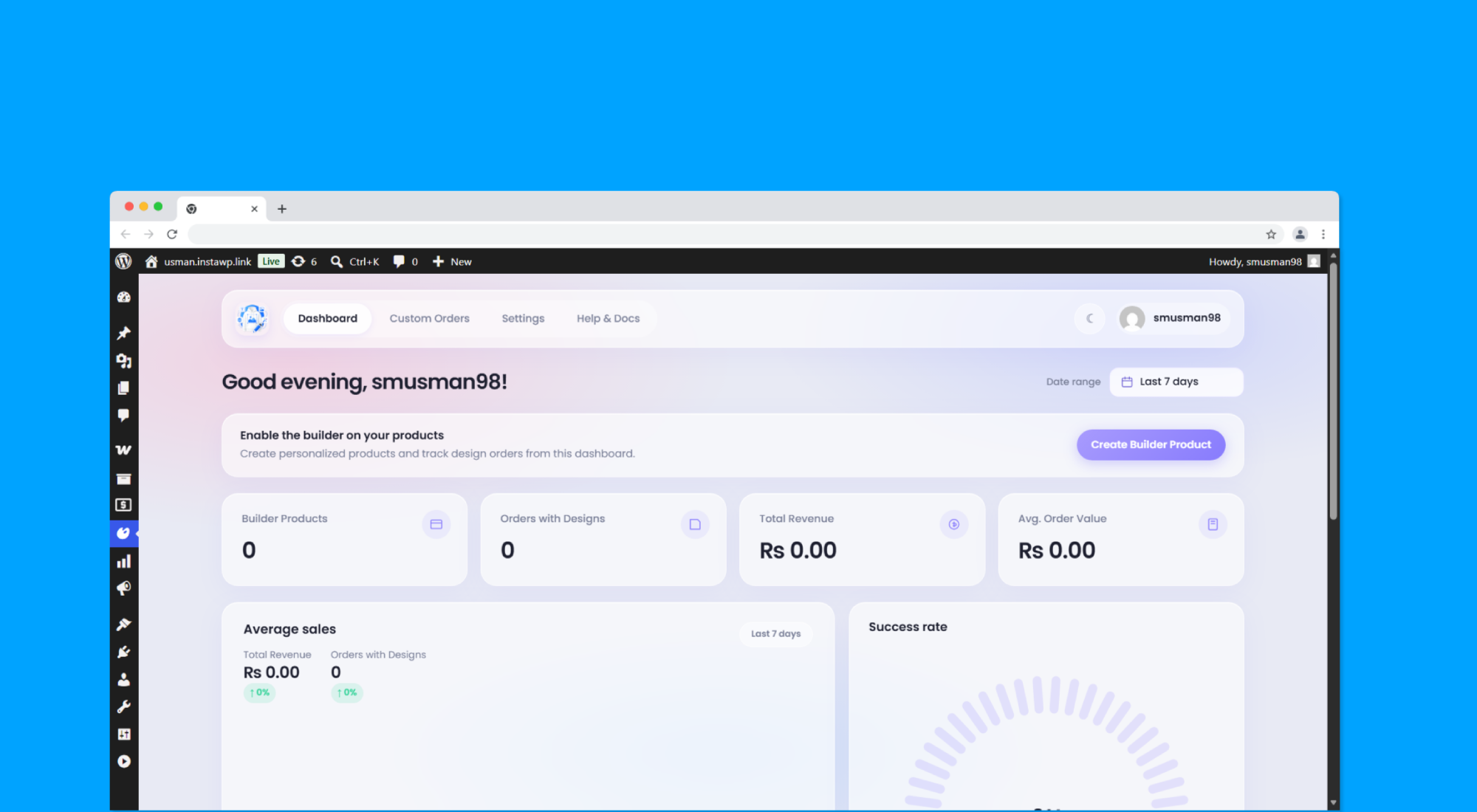 Product Canvas Upload system