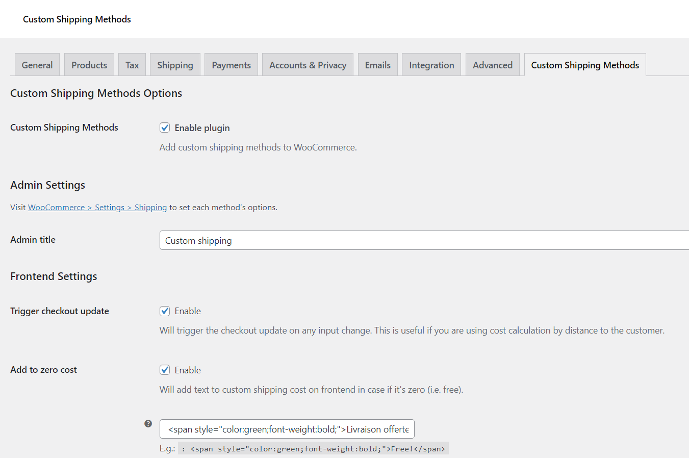 Custom Shipping Methods for WooCommerce &#8211; Create Weight based Shipping, Conditional Shipping, Table Rate Shipping and much more