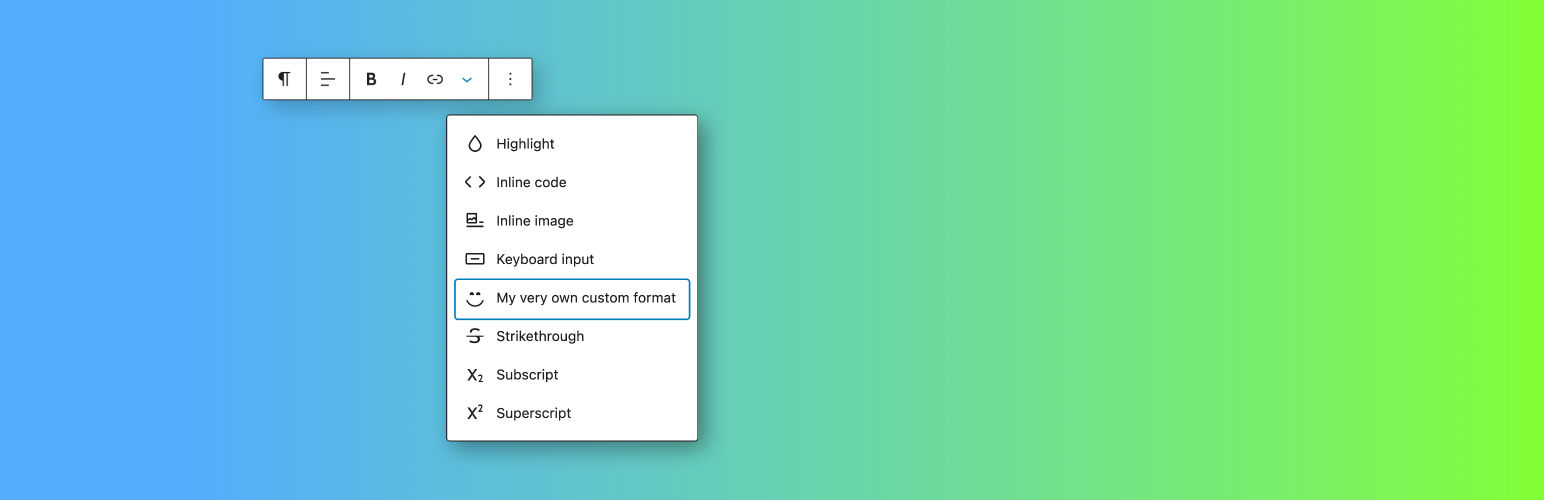 Custom Text Formats