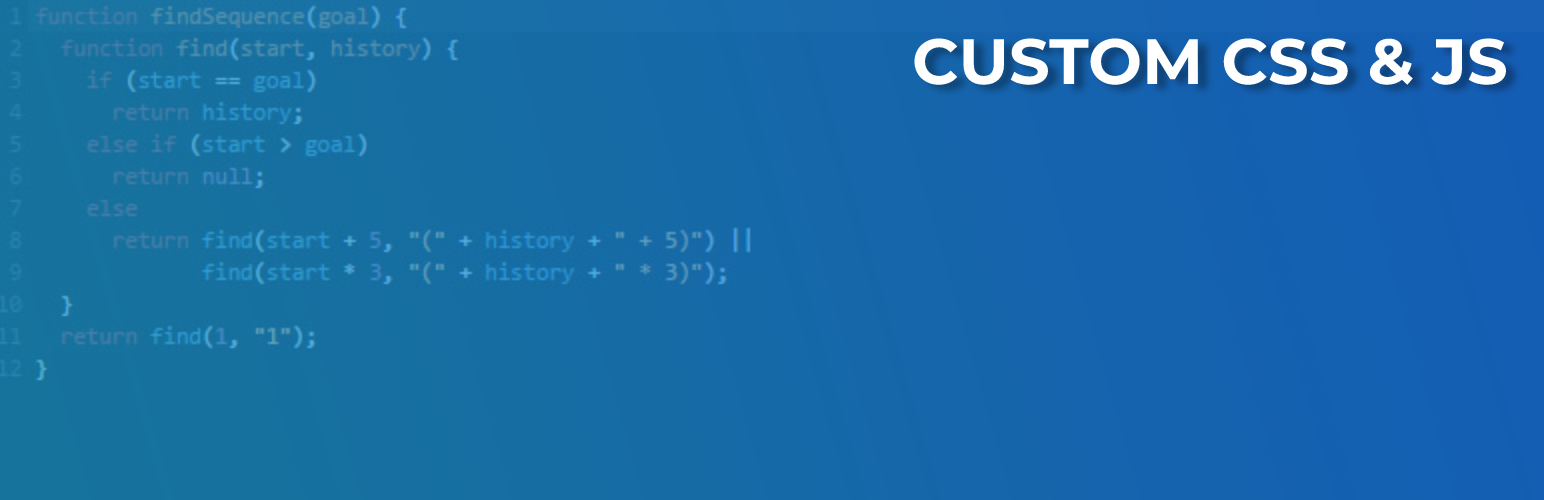 Custom WP CSS & JS