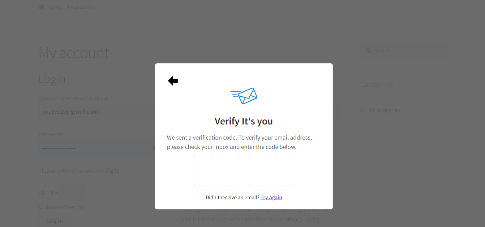 Customer Email Verification for WooCommerce