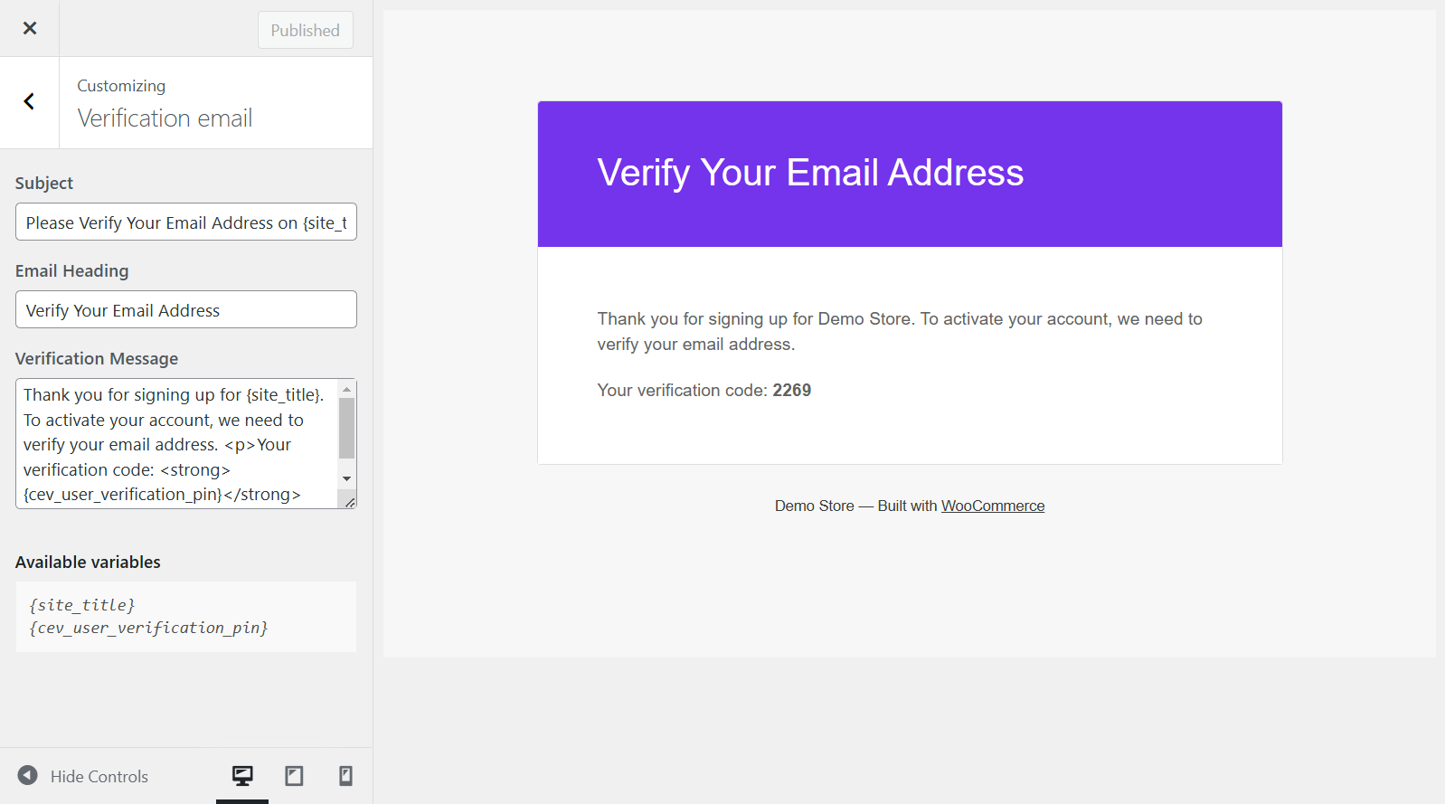 Customer Email Verification for WooCommerce
