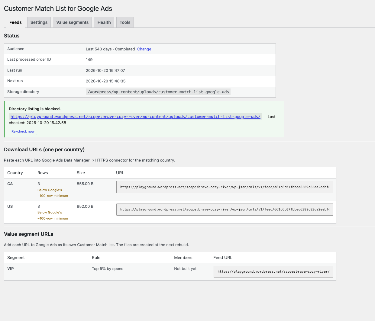 Customer Match List for Google Ads