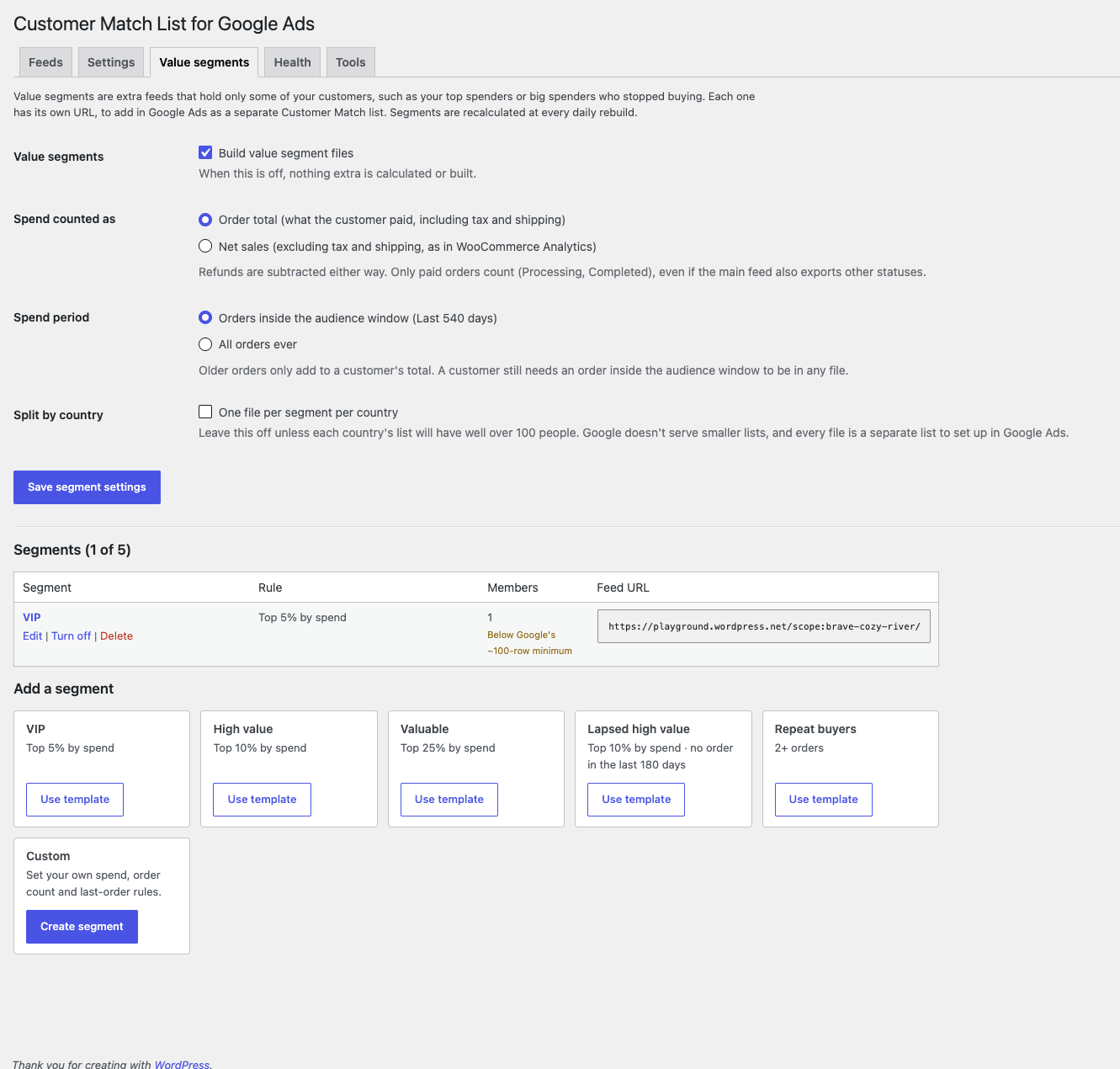 Customer Match List for Google Ads
