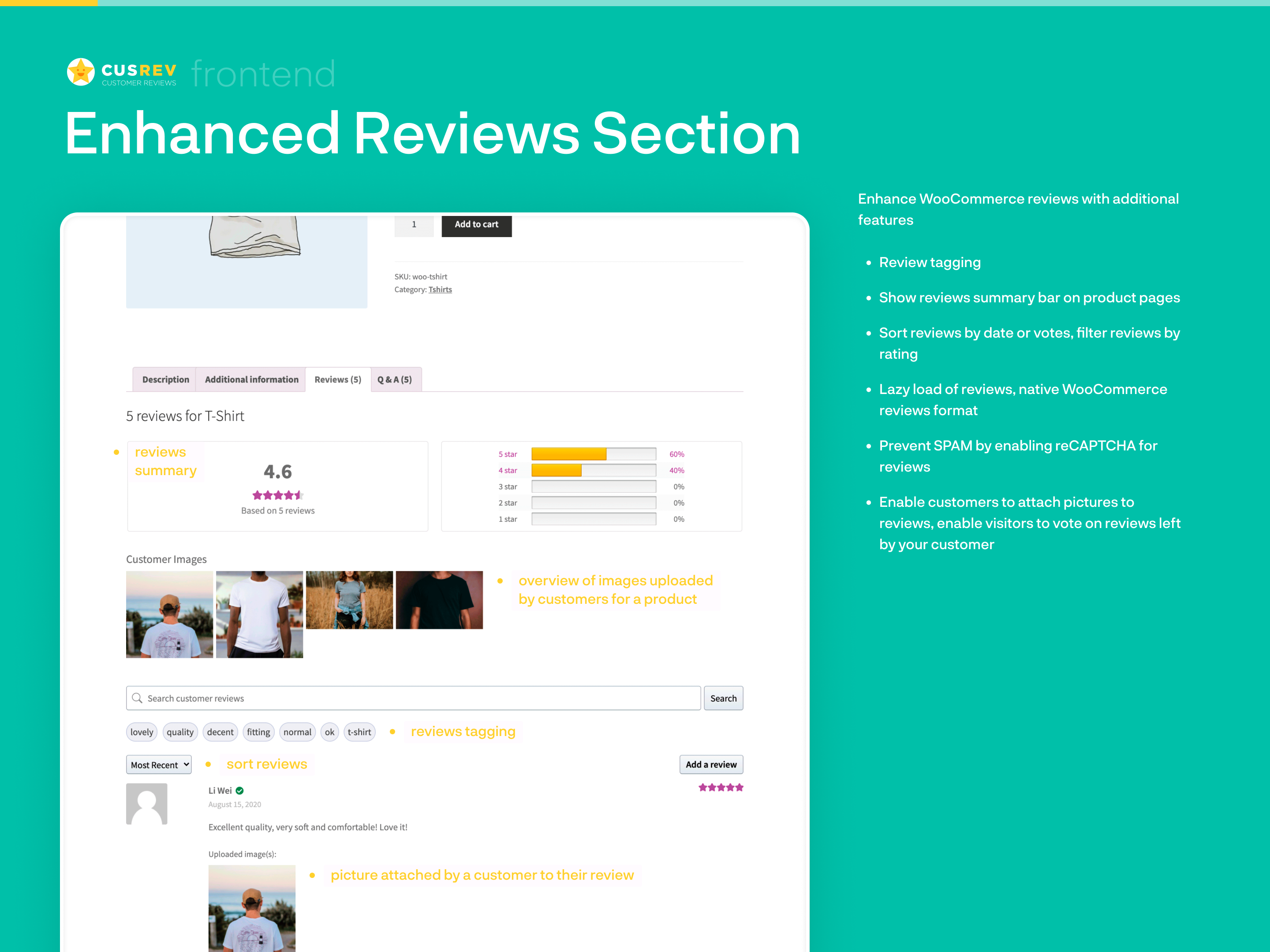 Enhanced Reviews Section