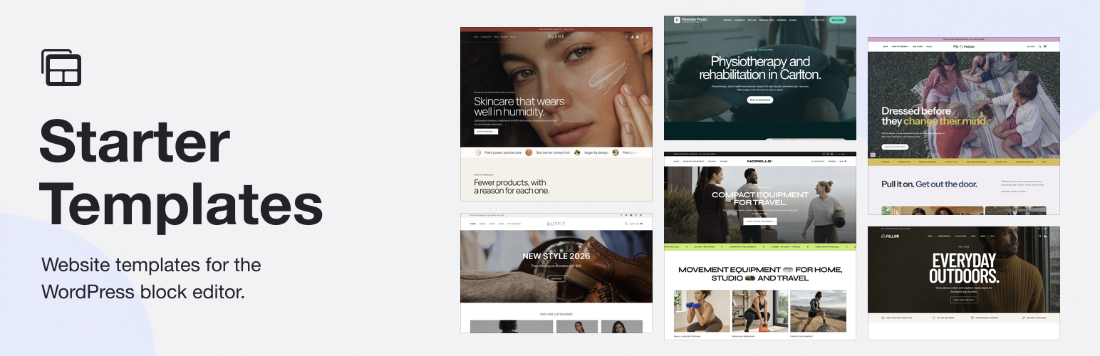 Starter Templates – Website Templates & Demo Import for Block Editor