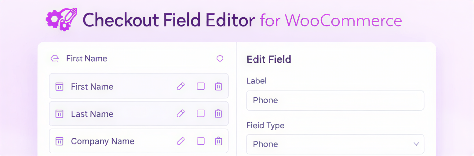 WordPress 外掛 Customizable Checkout Experience for Woo Stores 的封面圖片。