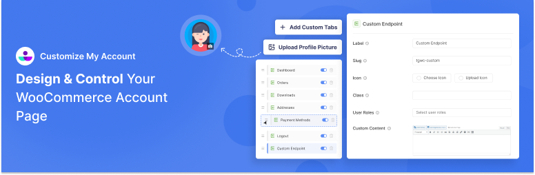 Customize My Account Page