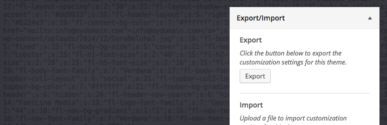 Product image for Customizer Export/Import.