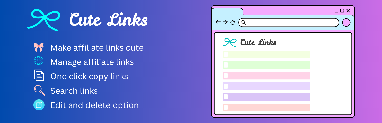 Cute Links – Free Link Branding and Link Cloaker Plugin with Click Tracking
