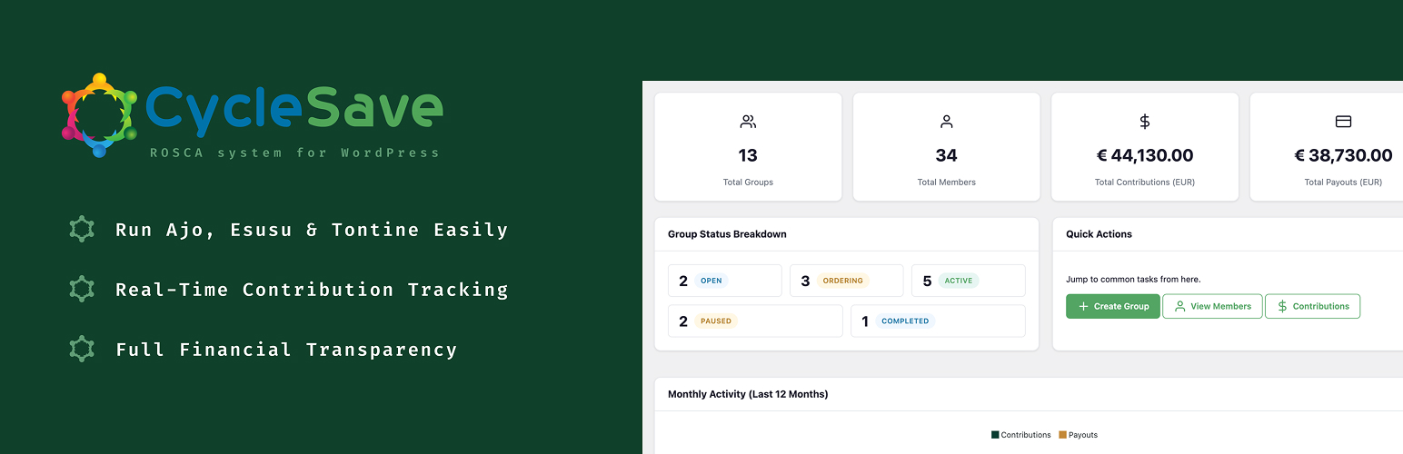 WordPress 外掛 CycleSave – ROSCA Engine for WordPress 的封面圖片