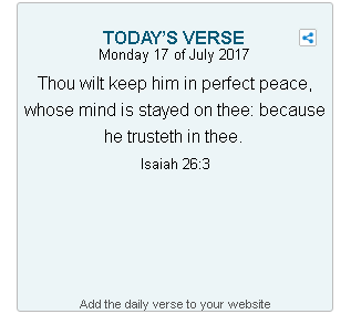 This is how the Verse of the Day would look like by default. If you wish to make changes, please contact us and we will be glad to help..