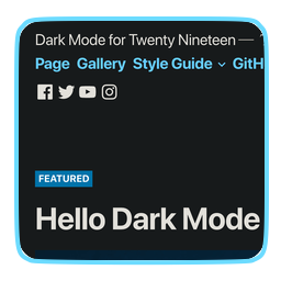 Dark Mode for Twenty Nineteen