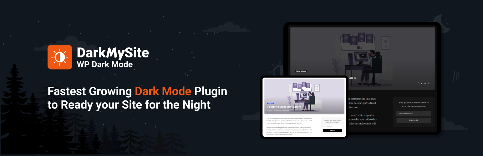 DarkMySite – Advanced Dark Mode Plugin for WordPress