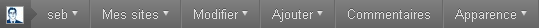 New 'Edit' Menu with an direct edit link from current single page/post.