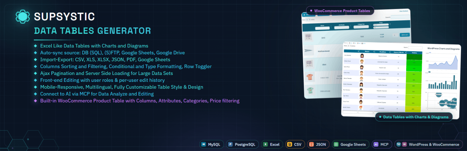 Data Tables Generator by Supsystic