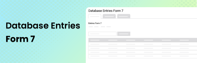 Database Entries Form 7