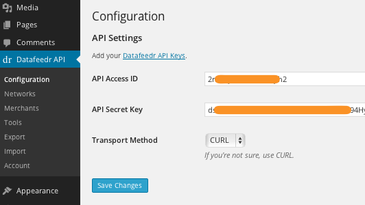 Datafeedr API