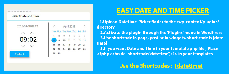 Easy Date and Time Picker