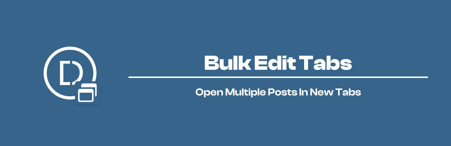 WordPress 外掛 DawsonyWeb – Bulk Edit Tabs 的封面圖片