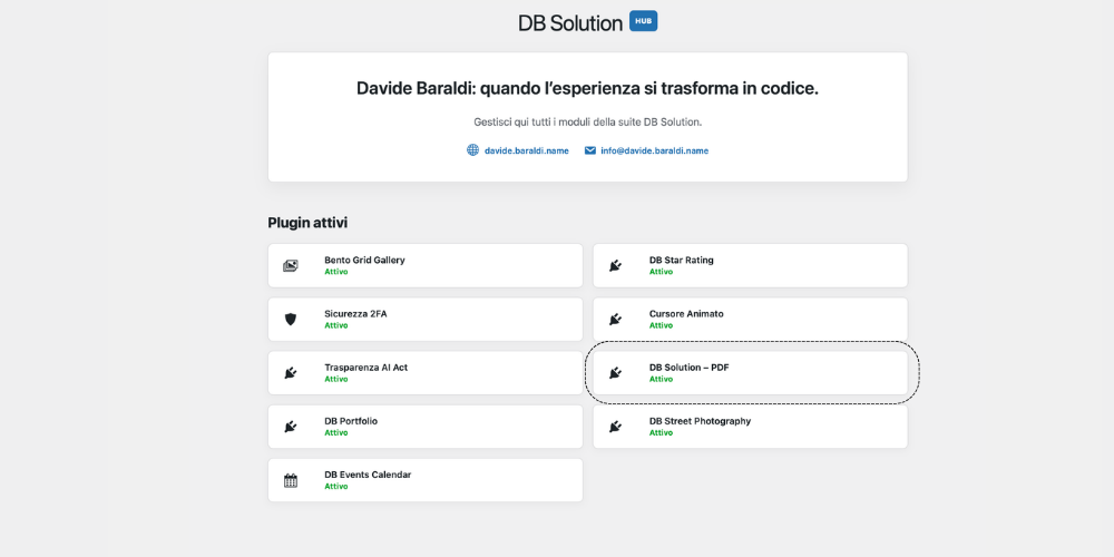 DB Solution – PDF Gutenberg block.