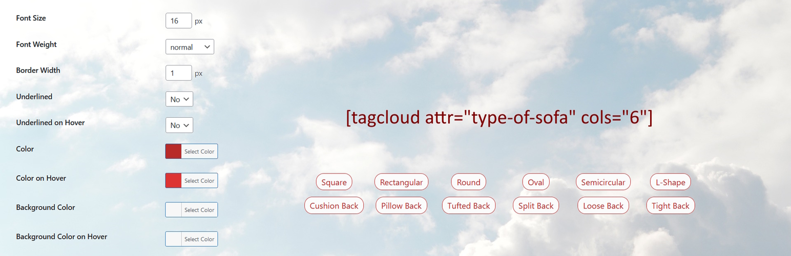DB Tagcloud for Woocommerce