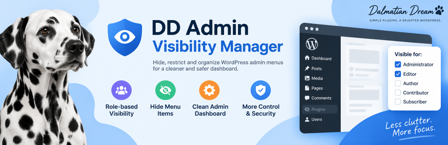 Dalmatian Dream Admin Visibility Manager