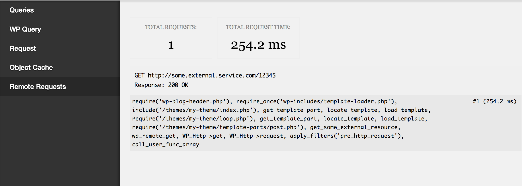 Example output