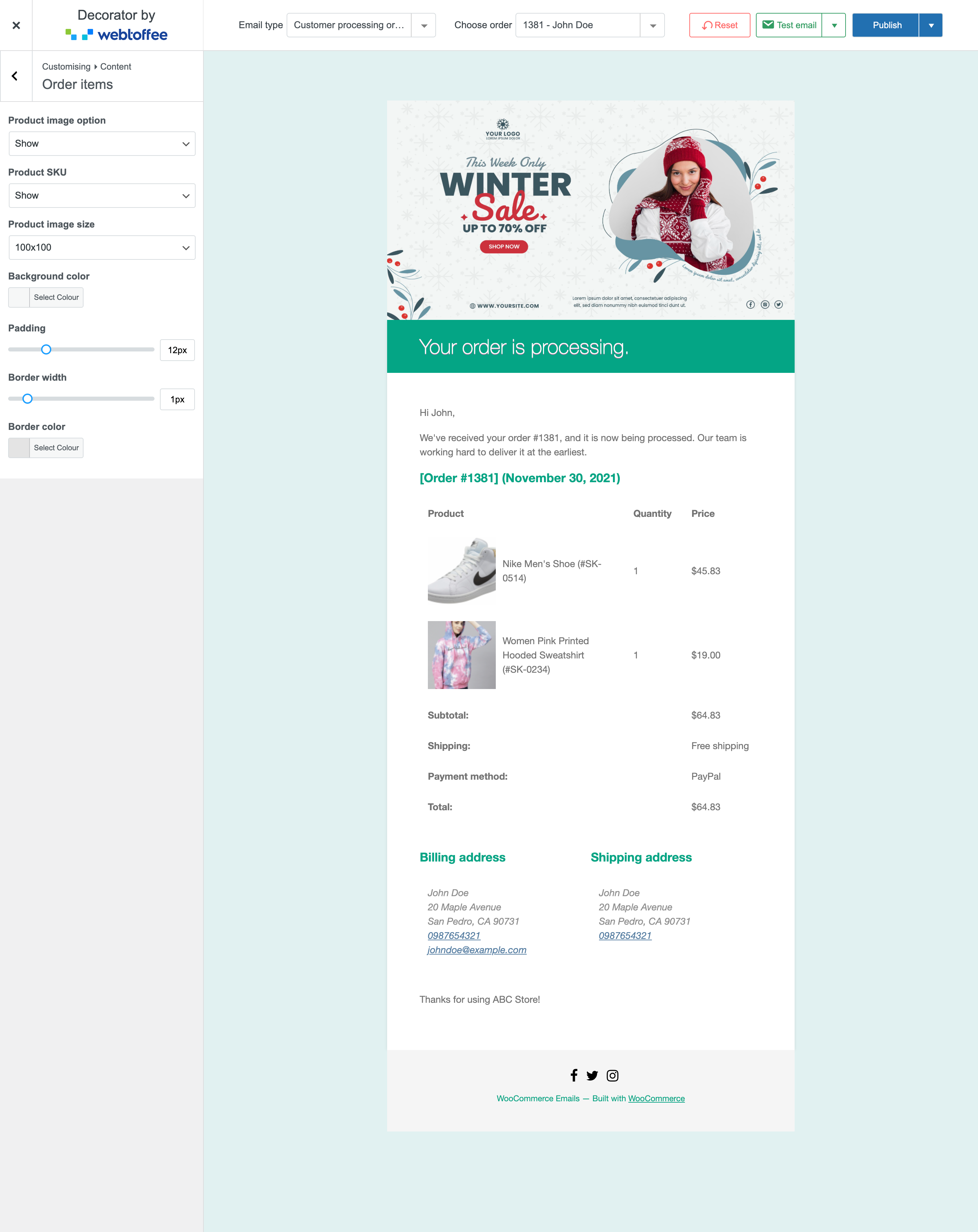 Decorator &#8211; WooCommerce Email Customizer