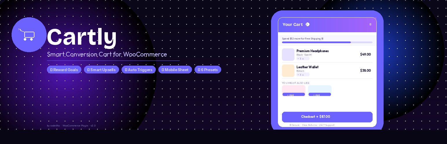 DeftCoders – Cartly Ajax Side Cart for WooCommerce