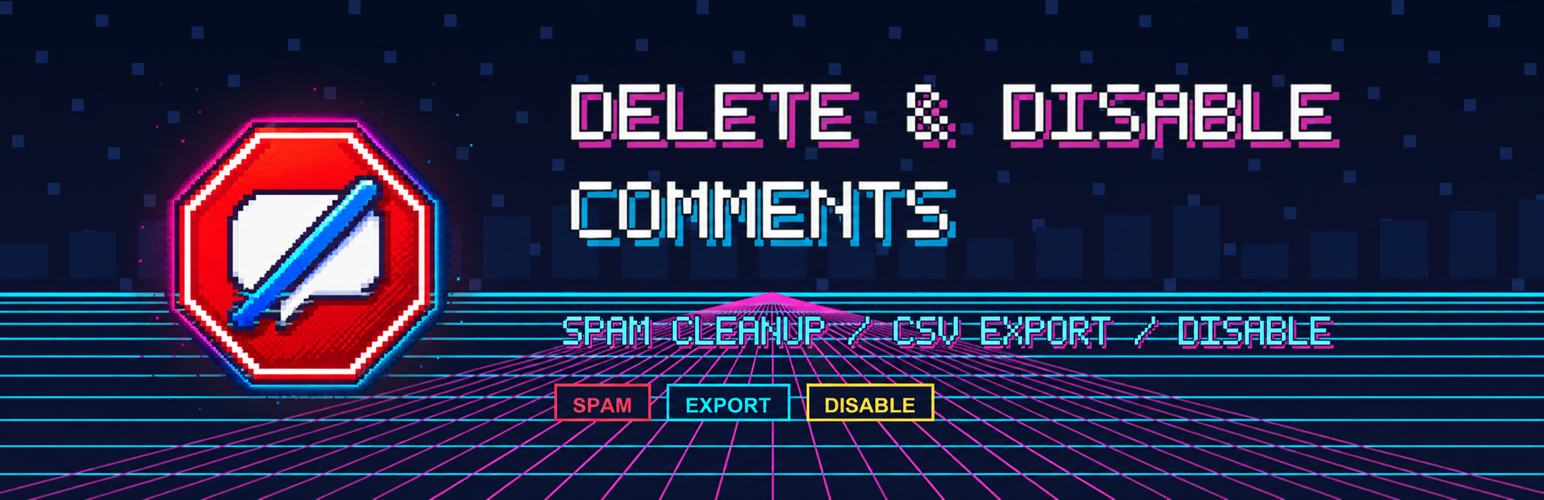 Delete & Disable Comments preview