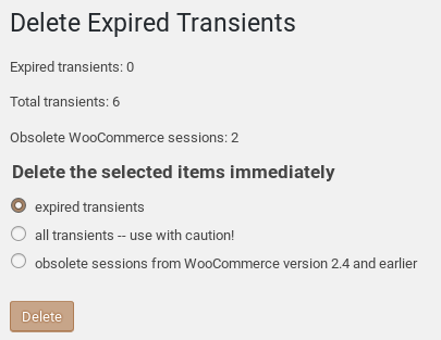 Delete Expired Transients