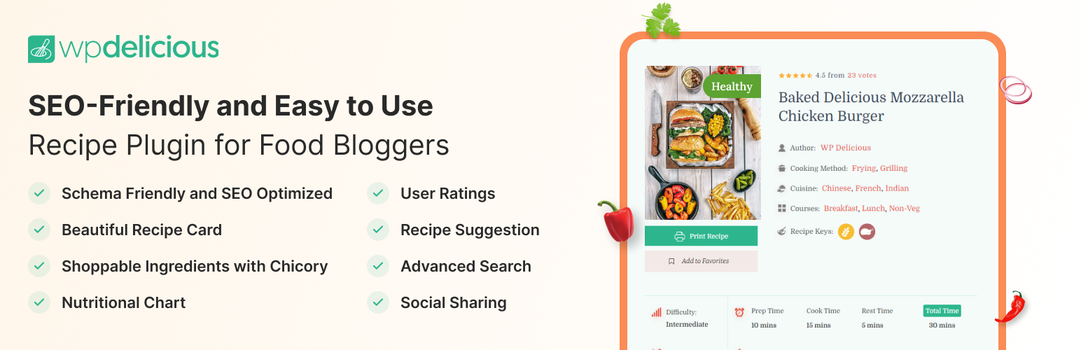 WP Delicious – Recipe Plugin for Food Bloggers (formerly Delicious Recipes)